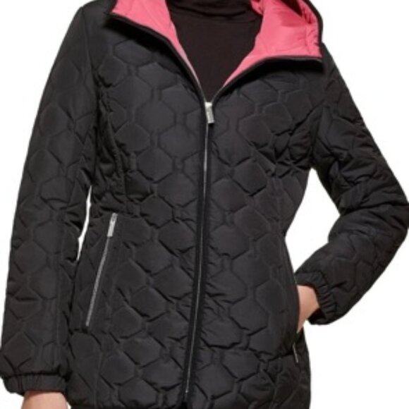 GUESS Women's Short Light-Weight Jacket, QUILTED - Picture 3 of 14